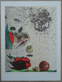 Ardy Struwer, original Lithograph # PAPRIKA EN AUBERGINE. # 1995, mint