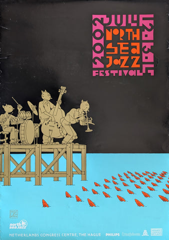 Joost Swarte # NORTH SEA JAZZ FESTIVAL # 2002, poster, B-