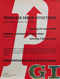 Th. H. Oltheten TECHNISCH FORUM OFFSETDRUK # GI, 1956, poster B--