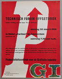 Th. H. Oltheten TECHNISCH FORUM OFFSETDRUK # GI, 1956, poster B--