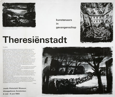 Joods Historisch Museum # THERESIENSTADT # ca. 1960, poster, B+