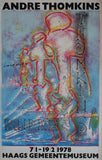 Haags Gemeentemuseum # ANDRE THOMKINS # poster , original silkscreen, 1978, A---