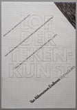 Jan van Toorn, Jan Schoonhoven, Tomas Rajlich # LOF DER TEKENKUNST # poster, Abbemuseum, 1973, A--