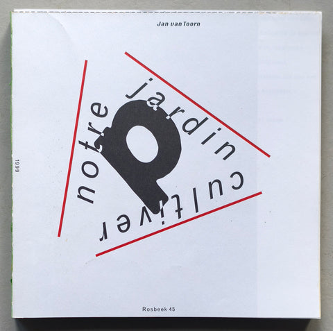 Rosbeek # JAN VAN TOORN , Notre Jardin Cultiver # 1999, mint