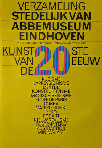 Jan van Toorn , van Abbemuseum # KUNST VAN DE 20ste EEUW # poster , 1969, A--