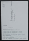 Kunstcentrum Badhuis PIER VAN DIJK / ROBERT JOSEPH # invitation, 1980, mint-