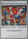 Bonnefanten museum # BRAM VAN VELDE # 1989, poster, B