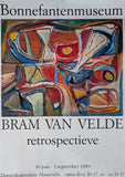 Bonnefanten museum # BRAM VAN VELDE # 1989, poster, B