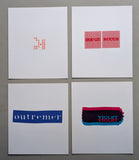 Bernard Villers # COULEUR. / COULEUVRE # 9 serigraphies/ signed # 1975, nm+