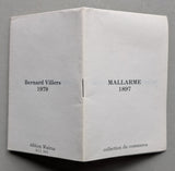 Bernard Villers # MALLARME 1897 # artist publication,1979, mint-