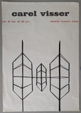 Stedelijk MUseum , Pieter Brattinga # CAREL VISSER # poster, 1960, B--