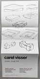 galerie Espace # CAREL VISSER # invitation, 1972, nm