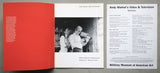 Whitney Museum # ANDY WARHOL's Video & Television + inlay # 1990, mint