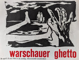 Willem Sandberg?, de Waag # WARSCHAUER GHETTO # poster, 1961, B