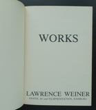 Anatol AV # LAWRENCE WEINER , Works# 1977, nm