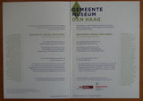 Gemeentemuseum Den Haag # WOJCIECH WEISS # invitation, 2016, mint