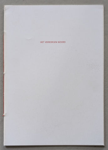 Hendrik Werkman  # HET VERBORGEN WOORD # 1995, + extra inlay , nm++