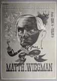 Stedelijk Museum # MATTHIEU WIEGMAN # poster, 1952, Piet Worm, B-