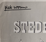 Stedelijk Museum # MATTHIEU WIEGMAN # poster, 1952, Piet Worm, B-