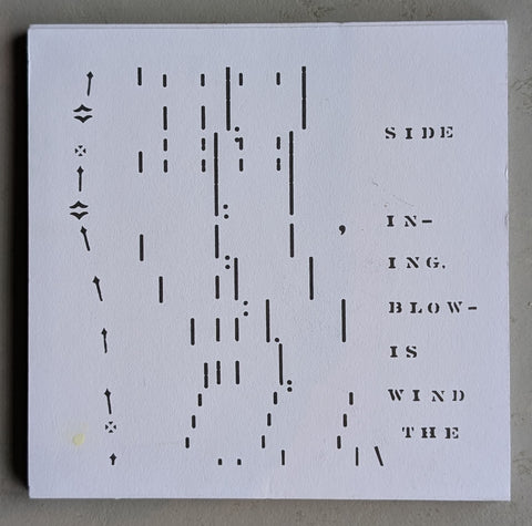 Erica Baum, # PIANO SCROLL, The Wind is Blowing Inside # mint