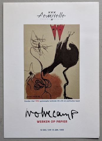 galerie Aemstelle # THEO WOLVECAMP # invitation, 1995, mint