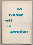 Stedelijk Museum , Malmsten ao, Sandberg # ZO WONEN WIJ IN ZWEDEN # 1948, nm+