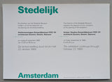 Stedelijk MUseum, Crouwel # ZOMERDIJKSTRAAT 1932-34 # invitation, 1989, Mint