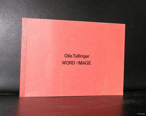 Olle Tallinger # WORD : IMAGE # 1982, nm