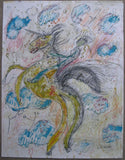 Jean Paul Franssens # UNICORN # drawing, color pencil, 1992, nm++