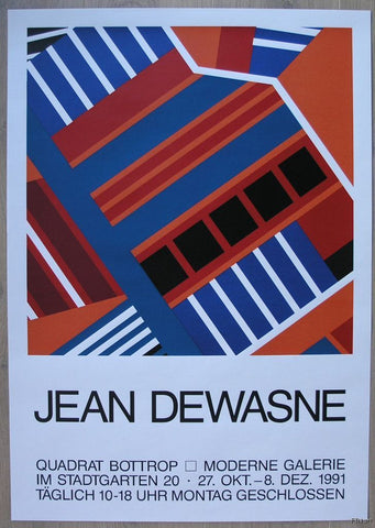 Quadrat Bottrop, Albers Museum # Jean DEWASNE # 1991,orig.silkscreen, mint
