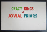 Typography, Xilografia di Verona# CRAZY KINGS & JOVIAL FRIARS#36/70 ltd ed. 2001