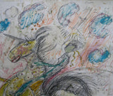 Jean Paul Franssens # UNICORN # drawing, color pencil, 1992, nm++