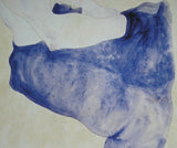 Egon Schiele# Girl with BLUE SKIRT#1911,Kalir 919,mint