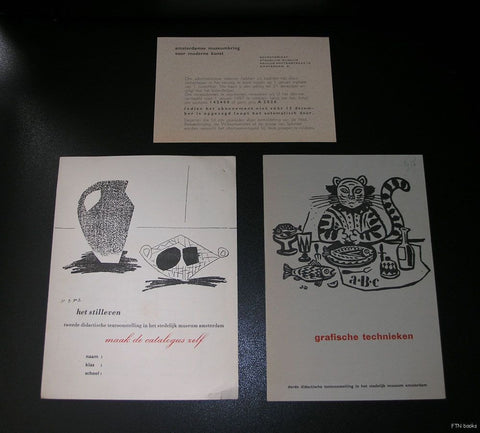 Stedelijk Museum Amsterdam #3 small PUBLICATIONS, educational department # Sandberg, mid 50