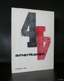 Stedelijk Museum, Rauschenberg,dutch typography# 4 AMERIKANEN # Sandberg, 1962