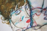 Egon Schiele # NUDE # Kallir 1592, Woman with left hand in hair, Mint-