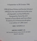 Karsten Schubert # ED RUSCHA #1990, nm+