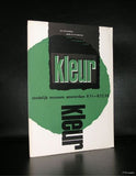 Stedelijk Museum,Strijbosch, typography # KLEUR # Liga Nieuwe beelden , 1958, nm