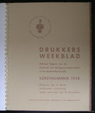Jan van Toorn , dutch typography,photomontage # DRUKKERSWEEKBLAD # 1938, vg+