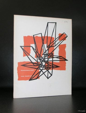 Museumjournaal, Sandberg# CAREL VISSER omslag# orig . woodcut, 1962, nm