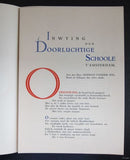 Fre Cohen, dutch typography # DOORLUCHTIGE SCHOOLE # 1932,nm and mint-