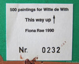 Fiona Rae # Original painting from 500 Paintings for WITTE DE WITH# Mint