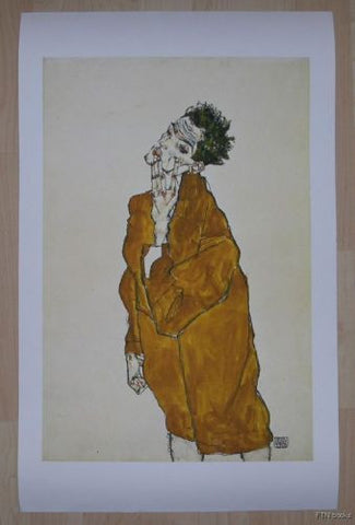 Egon Schiele #ORANGE CLOAK # Kallir 1444, facs.