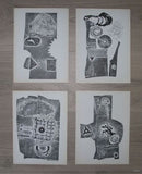 Stedelijk Museum# GRAS HEYEN # incl. 4 prints.Willem Sandberg ,1959, nm+