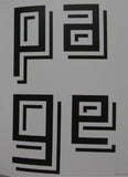 Typography # PIERRE di SCIULLO # 1995, nm+