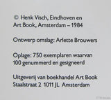 henk Visch # NU STIL # artist book, 750 copies, MINT-