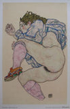 Egon Schiele # Checkered Slipper, 1917  Kallir 1928, nm