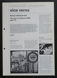Stedelijk MUseum # VIC E VERSA, Franse Videobanden # 1987, nm