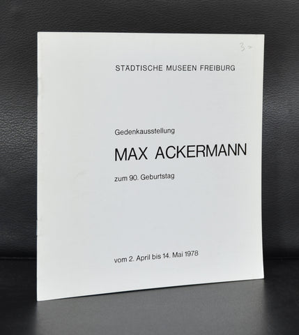 Stadtische Museen Freiburg # MAX ACKERMANN # 1978, nm