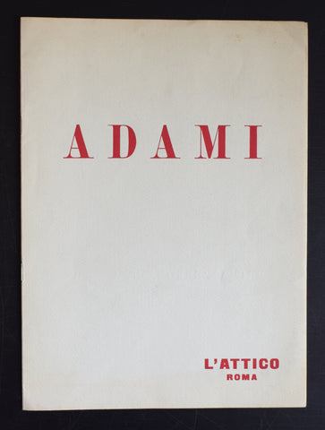 l'Attico Roma # ADAMI # 1961, nm